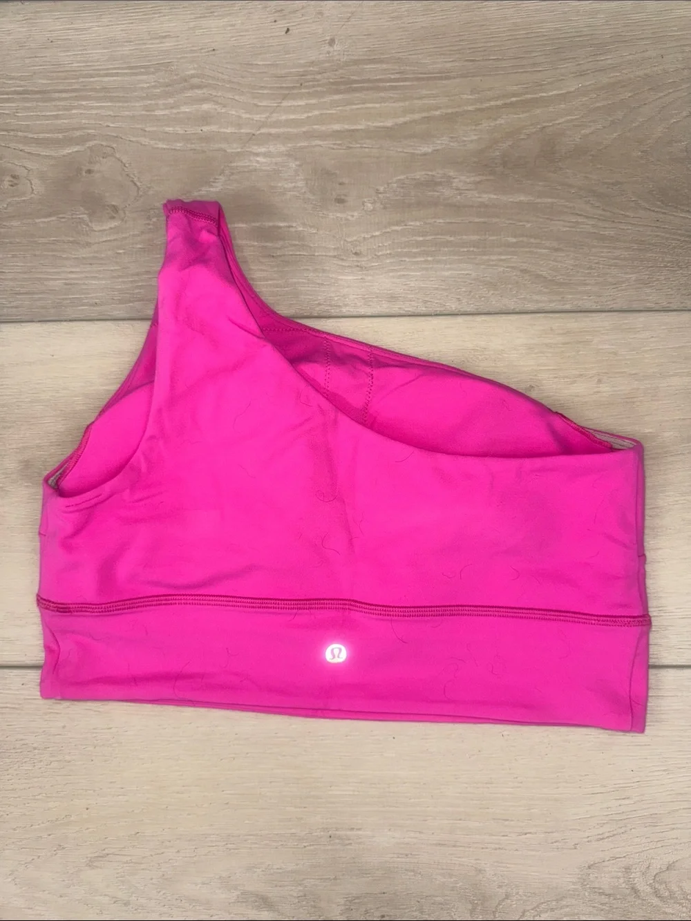 lululemon athletica Hot Pink Asymmetric One-Shoulder Sports Bra